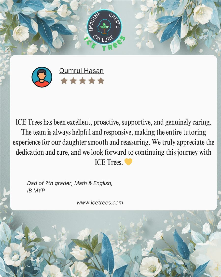 Qumrul Hassan parent review for ICETREES